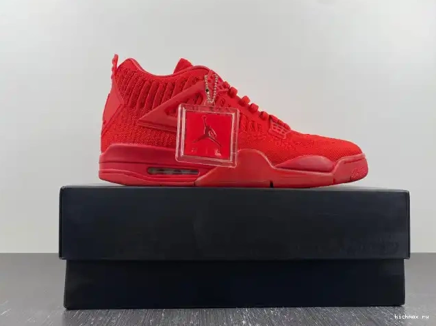 Rep AQ3559-600 Jordan Retro 4 Flyknit Red 0606